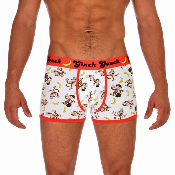 GINCH Gonch Gone Bananas Statement Graphic Underwear Trunk Briefs NIP - Picture 1 of 9